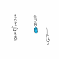 OEM Jeep Compass Rear Coil Spring Diagram - 5105891AD