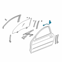 OEM 1998 Honda CR-V Motor Assembly Right Front W Diagram - 72715-SW3-505