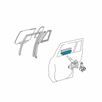 OEM 2003 Toyota Highlander Sash Channel Diagram - 69905-48020