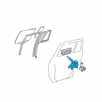 OEM 2002 Toyota Highlander Regulator Diagram - 69803-48031