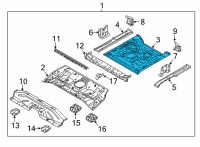 OEM Hyundai Ioniq Panel Assembly-Rear Floor, RR Diagram - 65513-G7500