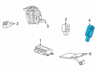 OEM Chevrolet Trax Sensor Asm-Airbag Side Imp Center Pillar Diagram - 13514198