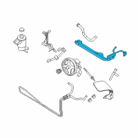 OEM 2010 Ford Mustang Pressure Line Assembly Diagram - 9R3Z-3A719-F