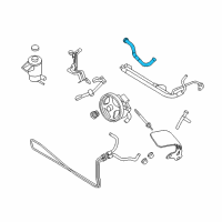 OEM 2010 Ford Mustang Power Steering Suction Hose Diagram - AR3Z-3691-A