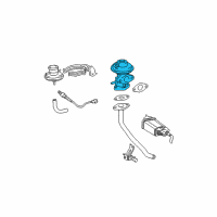 OEM Toyota EGR Valve Diagram - 25620-74320