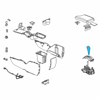 OEM 2005 Pontiac Grand Prix Shift Knob Diagram - 15882258
