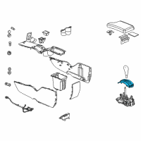 OEM Pontiac Grand Prix Indicator Asm-Automatic Transmission Control Diagram - 15783852