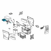 OEM Lexus RX350 Door Sub-Assembly, Console Diagram - 58906-0E010