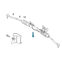 OEM Nissan Murano Bolt Diagram - 54368-JP00E