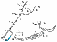 OEM 2022 Ram 1500 CONVERTER-EXHAUST Diagram - 68565305AB