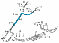 OEM 2021 Ram 1500 EXHAUST Diagram - 68432192AE