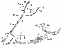 OEM 2021 Ram 1500 TAILPIPE Diagram - 68432193AE