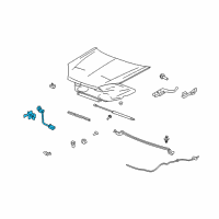 OEM 2001 Chevrolet Suburban 2500 Latch Diagram - 15756432