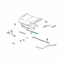 OEM 2007 Saturn Aura Strut Asm-Hood Diagram - 22725743