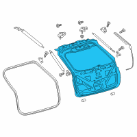 OEM 2022 Ford Edge Lift Gate Diagram - KT4Z-5840010-A