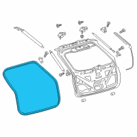 OEM 2019 Ford Edge Weatherstrip Diagram - KT4Z-58404A06-A