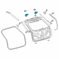 OEM 2020 Ford Edge Hinge Diagram - FT4Z-5842900-B