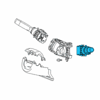 OEM 2022 Acura MDX Switch Assembly, Wiper Diagram - 35256-TJB-D51