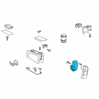 OEM Toyota Prius Cup Holder Diagram - 55630-47021-B0