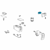 OEM Toyota Prius Cup Holder Diagram - 55620-47010