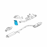 OEM 2006 Mercury Montego Preconverter Diagram - 7G1Z-5E213-A