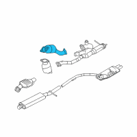 OEM 2007 Ford Freestyle Preconverter Diagram - 7F9Z-5E212-A