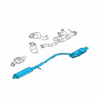 OEM 2006 Mercury Montego Rear Muffler Diagram - 6G1Z-5230-A