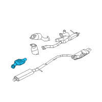 OEM 2007 Mercury Montego Catalytic Converter Diagram - 7F9Z-5E212-B