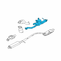 OEM Mercury Montego Exhaust Pipe Diagram - 6G1Z-5G274-C