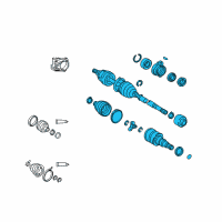 OEM Toyota Matrix Axle Diagram - 43410-02310