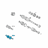 OEM Toyota Inner Boot Diagram - 04438-02190