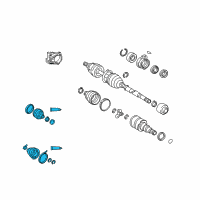 OEM 2005 Toyota Corolla Outer CV Joint Boot Diagram - 04438-02200