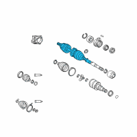 OEM Toyota Matrix Outer Joint Assembly Diagram - 43460-09780