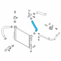 OEM 2012 Kia Rio Hose-Radiator, Inlet Diagram - 254111R250