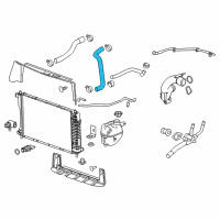 OEM 2013 GMC Terrain Upper Hose Diagram - 22946634