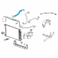 OEM 2010 GMC Terrain Upper Hose Diagram - 23223837