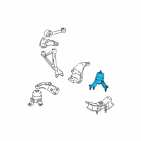 OEM 1998 Toyota Camry Rear Mount Diagram - 12371-74530