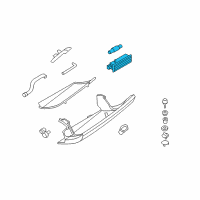 OEM BMW X3 Glove Box Light Diagram - 63-31-6-962-045