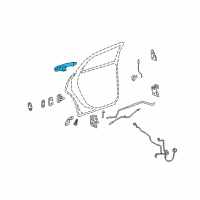 OEM 2013 Chevrolet Impala Handle, Outside Diagram - 15773794