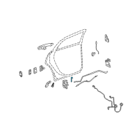 OEM 2005 Buick LaCrosse Rod-Rear Side Door Outside Handle Diagram - 15222324