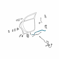 OEM 2008 Buick LaCrosse Rod Asm-Rear Side Door Locking Diagram - 15222320