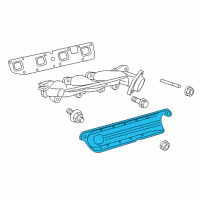 OEM 2016 Dodge Charger Shield-Exhaust Manifold Diagram - 53013856AC