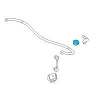 OEM Lexus RX350 Bush, Stabilizer, Rear Diagram - 48818-0E020