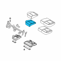 OEM 2018 Ford EcoSport Seat Cushion Pad Diagram - GN1Z-5863840-D