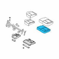 OEM 2022 Ford EcoSport Seat Cushion Pad Diagram - GN1Z-5863841-D