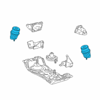 OEM 2014 Lexus IS250 INSULATOR, Engine Mounting Diagram - 12361-31101