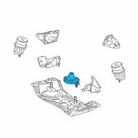 OEM 2010 Lexus GS450h Stopper, Engine Mounting Bracket, Rear Diagram - 12388-31010