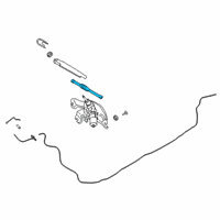 OEM 2021 Hyundai Veloster N Rear Window Wiper Blade Assembly Diagram - 98850-J3000