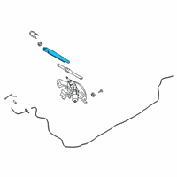 OEM Hyundai Veloster N Rear Wiper Arm Diagram - 98811-J3000