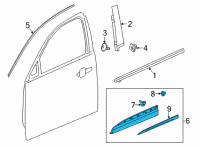 OEM 2021 Buick Envision Lower Molding Diagram - 84900494